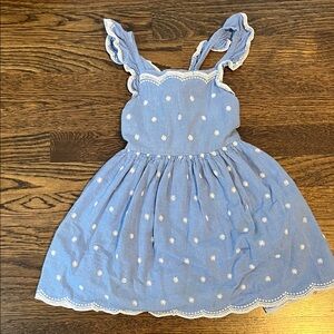 Cat & Jack Blue and White Crossback Dress